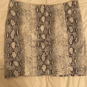 Free People Snakeskin Skirt Size 12